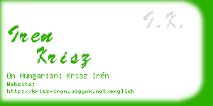 iren krisz business card